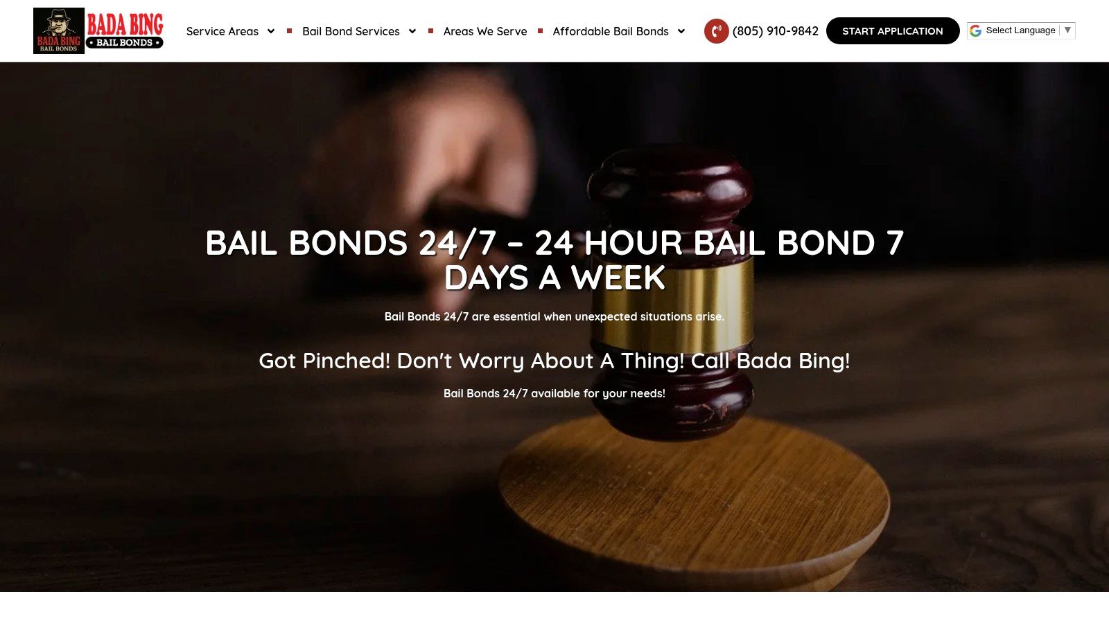 Screenshot from https://badabingbail.com/bail-bonds-24-7-trusted-by-hundreds/