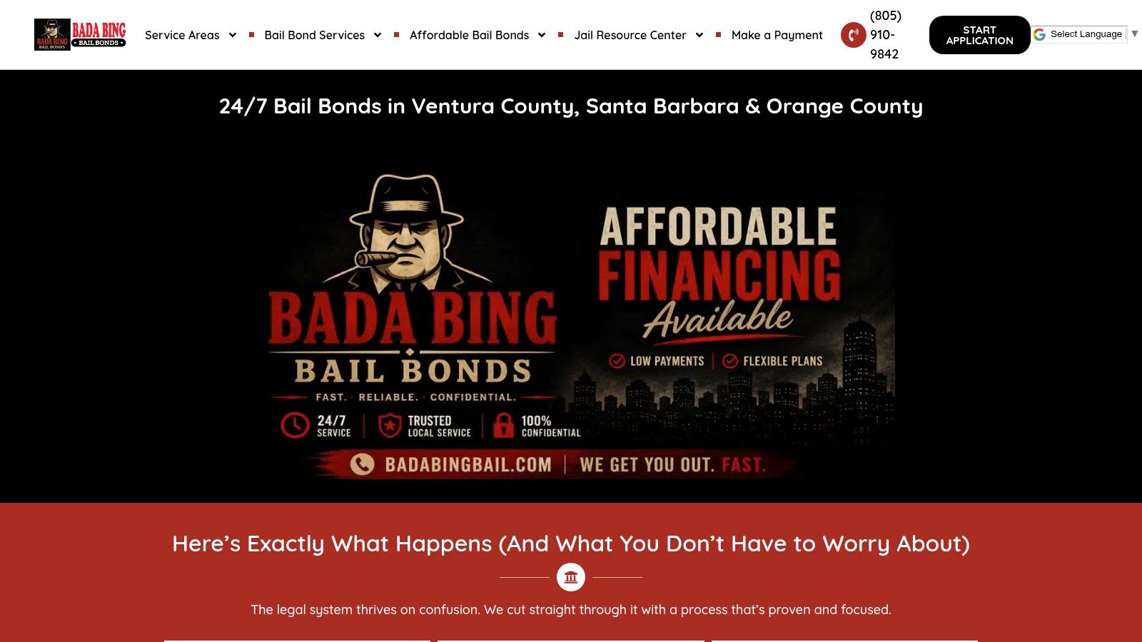 Screenshot from https://badabingbail.com
